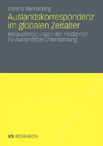Cover of Auslandskorrespondenz Im Globalen Zeitalter