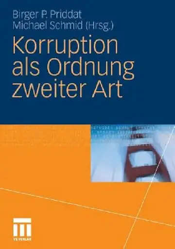 Cover of Korruption ALS Ordnung Zweiter Art