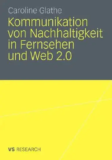 Cover of Kommunikation Von Nachhaltigkeit in Fernsehen Und Web 2.0