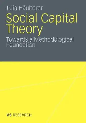 Cover of Social Capital Theory