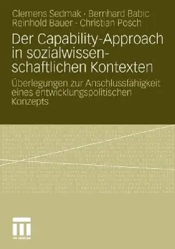 Cover of Der Capability-Approach in Sozialwissenschaftlichen Kontexten