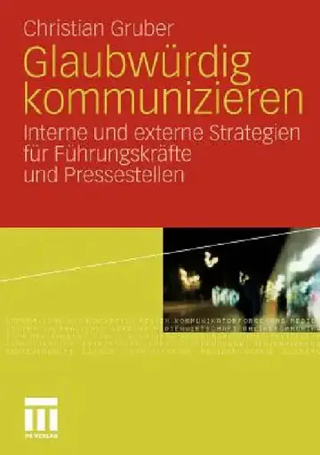 Cover of Glaubwürdig Kommunizieren