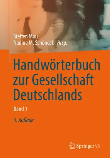 Cover of Handwörterbuch Zur Gesellschaft Deutschlands