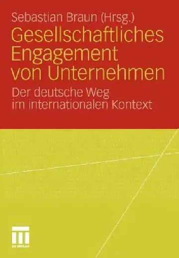 Cover of Gesellschaftliches Engagement Von Unternehmen