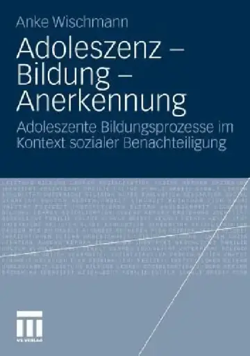 Cover of Adoleszenz - Bildung - Anerkennung
