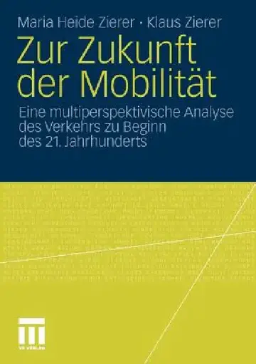 Cover of Zur Zukunft Der Mobilität