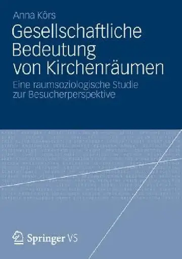 Cover of Gesellschaftliche Bedeutung Von Kirchenräumen