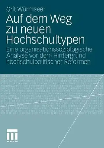 Cover of Auf Dem Weg Zu Neuen Hochschultypen