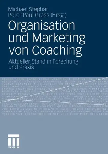 Cover of Organisation Und Marketing Von Coaching