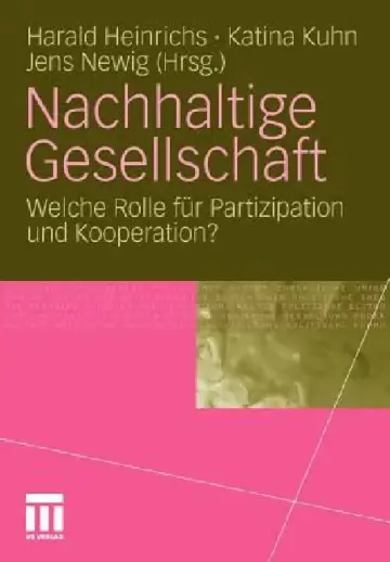 Cover of Nachhaltige Gesellschaft