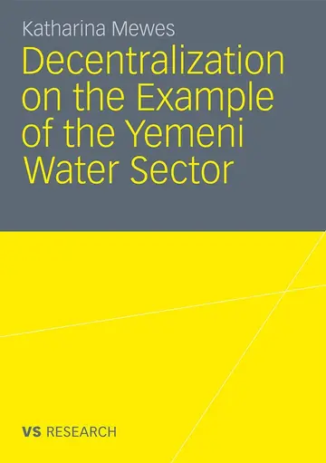 Cover of Decentralization on the Example of the Yemeni Water Sector