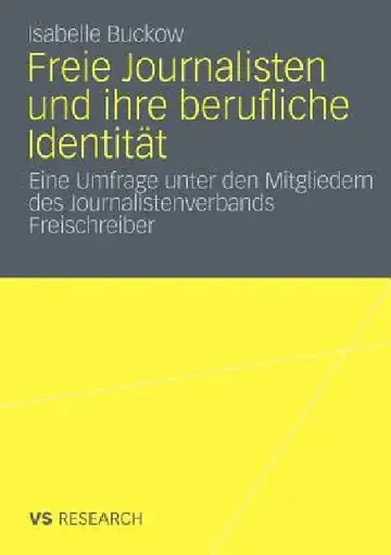 Cover of Freie Journalisten Und Ihre Berufliche Identität