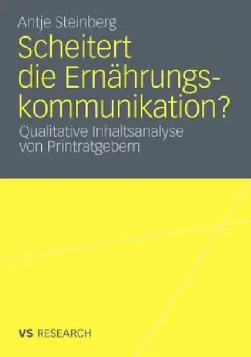 Cover of Scheitert Die Ernährungskommunikation?