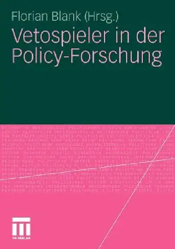 Cover of Vetospieler in Der Policy-Forschung
