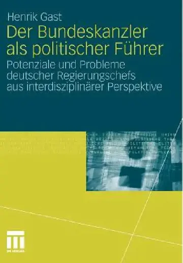 Cover of Der Bundeskanzler ALS Politischer Führer