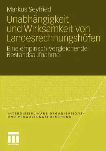 Cover of Unabhängigkeit Und Wirksamkeit Von Landesrechnungshöfen