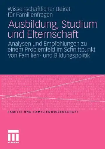 Cover of Ausbildung, Studium Und Elternschaft