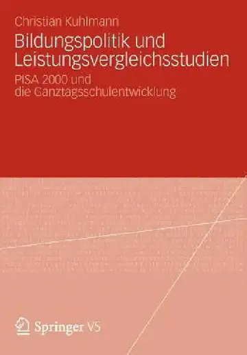 Cover of Bildungspolitik Und Leistungsvergleichsstudien