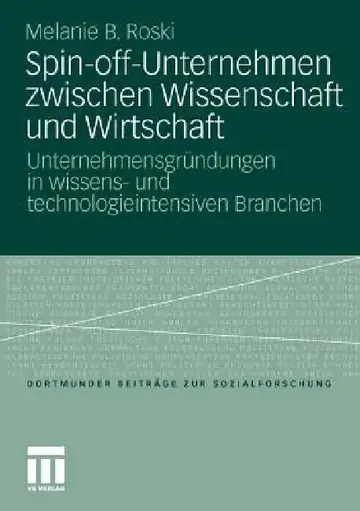 Cover of Spin-Off-Unternehmen Zwischen Wissenschaft Und Wirtschaft