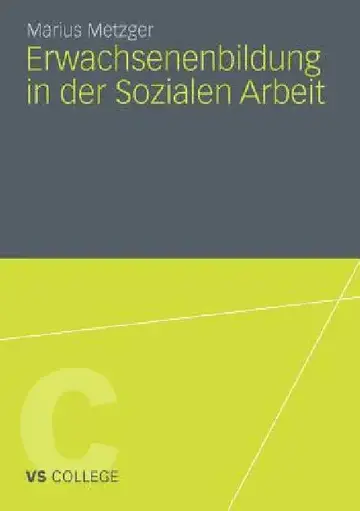 Cover of Erwachsenenbildung in Der Sozialen Arbeit