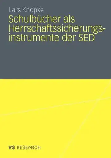 Cover of Schulbücher ALS Herrschaftssicherungsinstrumente Der sed