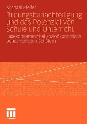 Cover of Bildungsbenachteiligung Und Das Potenzial Von Schule Und Unterricht
