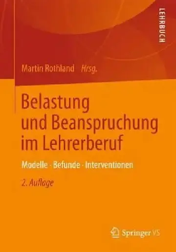 Cover of Belastung Und Beanspruchung Im Lehrerberuf