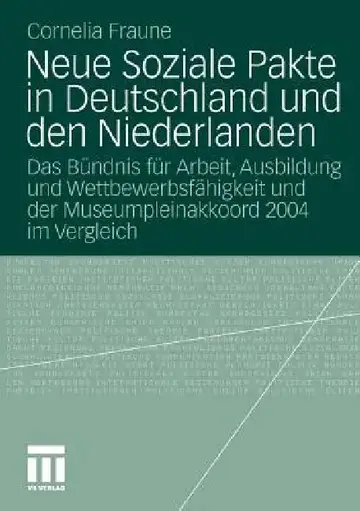 Cover of Neue Soziale Pakte in Deutschland Und Den Niederlanden