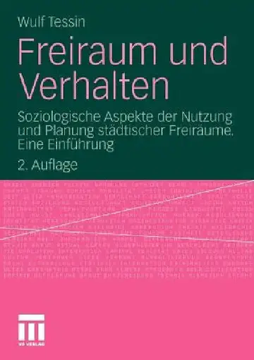Cover of Freiraum Und Verhalten