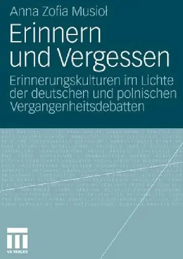 Cover of Erinnern Und Vergessen