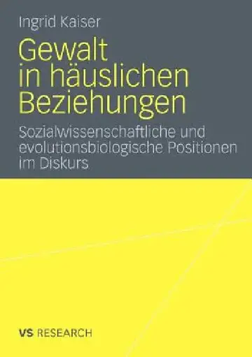 Cover of Gewalt in Häuslichen Beziehungen