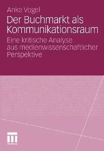 Cover of Der Buchmarkt ALS Kommunikationsraum