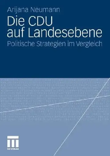 Cover of Die Cdu Auf Landesebene