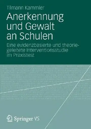 Cover of Anerkennung Und Gewalt an Schulen
