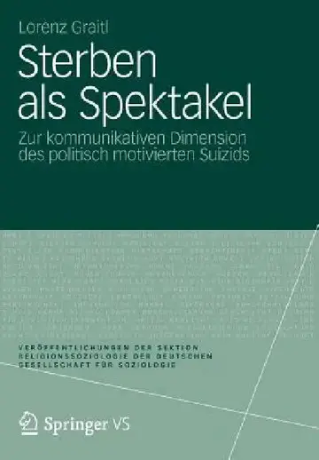 Cover of Sterben ALS Spektakel