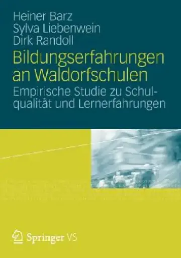 Cover of Bildungserfahrungen an Waldorfschulen