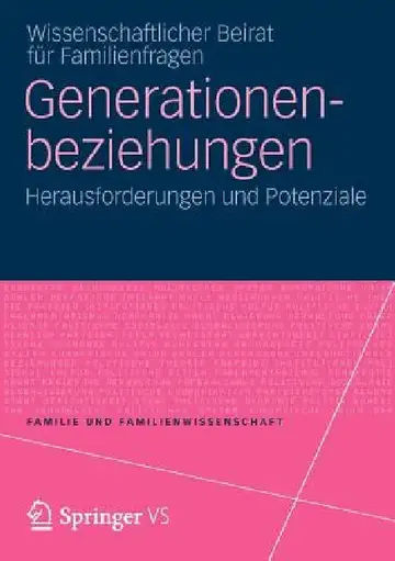 Cover of Generationenbeziehungen