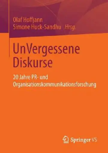 Cover of Unvergessene Diskurse