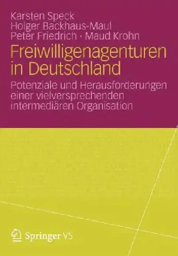 Cover of Freiwilligenagenturen in Deutschland