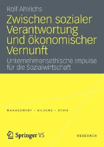 Cover of Zwischen Sozialer Verantwortung Und Ökonomischer Vernunft