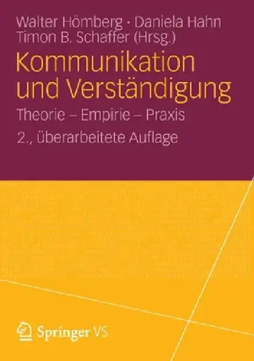 Cover of Kommunikation Und Verständigung