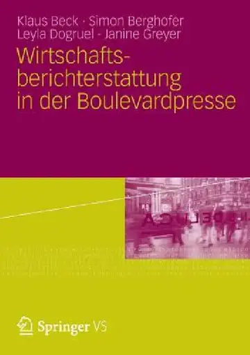 Cover of Wirtschaftsberichterstattung in Der Boulevardpresse