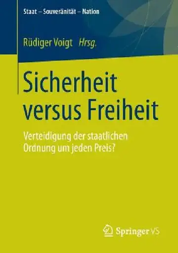Cover of Sicherheit Versus Freiheit