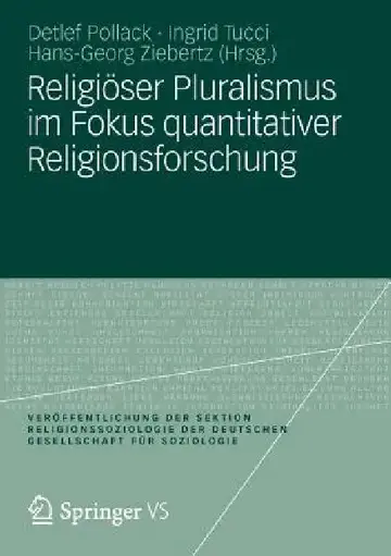 Cover of Religiöser Pluralismus Im Fokus Quantitativer Religionsforschung