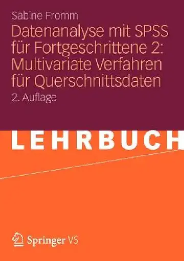 Cover of Datenanalyse Mit SPSS Für Fortgeschrittene 2