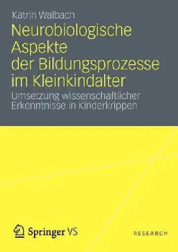 Cover of Neurobiologische Aspekte Der Bildungsprozesse Im Kleinkindalter