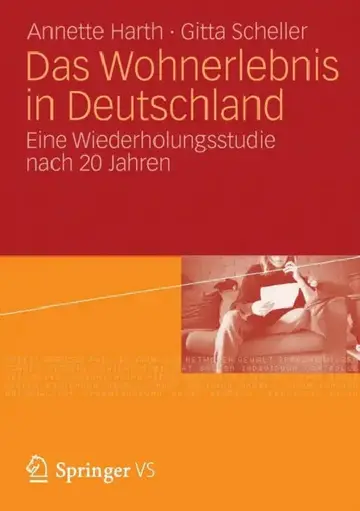 Cover of Das Wohnerlebnis in Deutschland