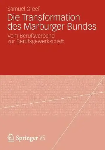 Cover of Die Transformation Des Marburger Bundes