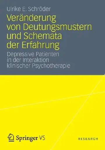 Cover of Veränderung Von Deutungsmustern Und Schemata Der Erfahrung
