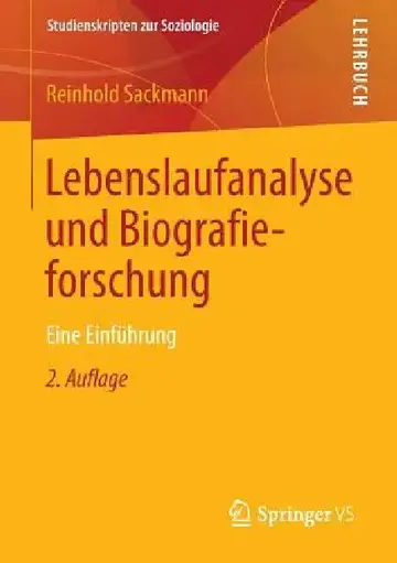 Cover of Lebenslaufanalyse Und Biografieforschung